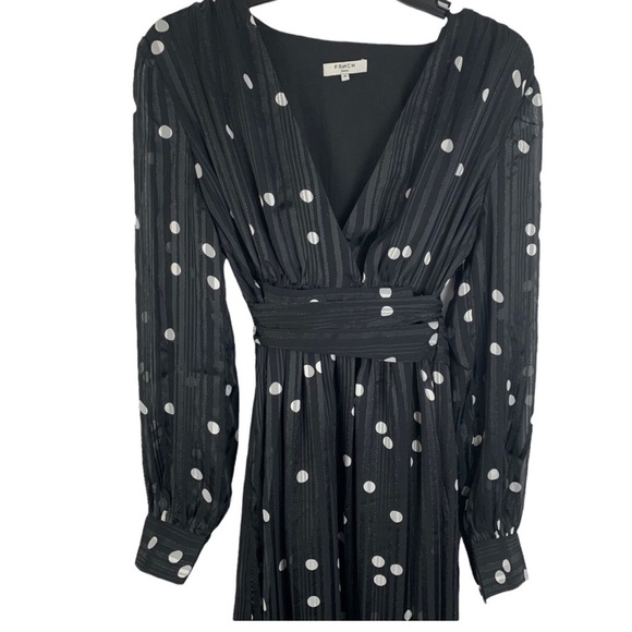 Nwt FRENCH Paris Sheer Polka Dot Dress - Picture 2 of 12